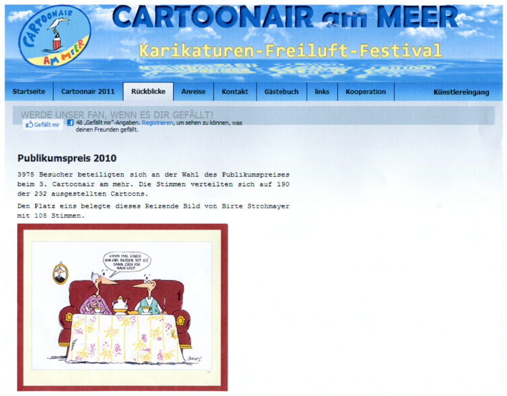 Link: www.cartoonair.de Publikumspreis 2010